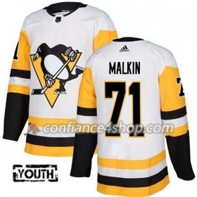 Adidas Maillot de Hockey Pittsburgh Penguins Evgeni Malkin 71 2017-2018 Blanc Authentic - Enfant